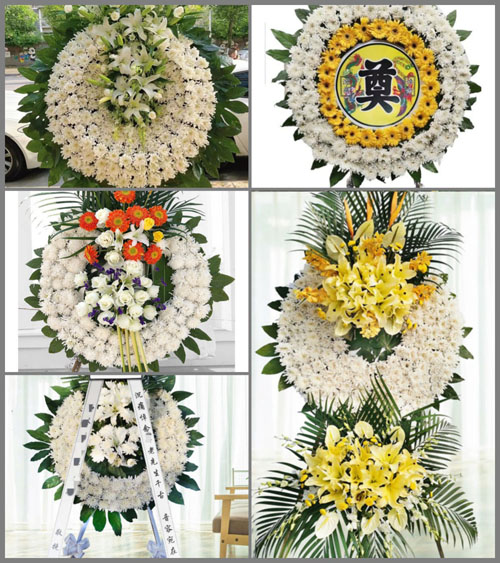 山东潍坊寿光市圣城街道花圈速递
